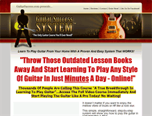 Tablet Screenshot of guitarsuccess.com